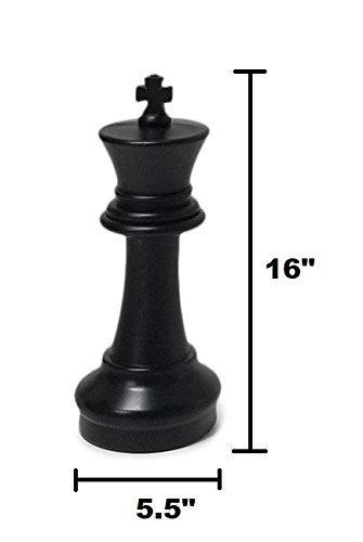 16 Inch Plastic Giant Chess Set with Plastic Board | Giant Outdoor Chess | | GiantChessUSA