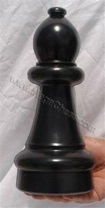 MegaChess 10 Inch Dark Plastic Bishop Giant Chess Piece |  | GiantChessUSA