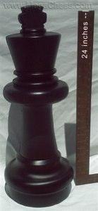 MegaChess 25 Inch Dark Plastic King Giant Chess Piece |  | GiantChessUSA