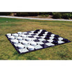 10 Inch Plastic Giant Checker Set with Quick Fold Nylon Chess Board | Giant Outdoor Chess | | GiantChessUSA