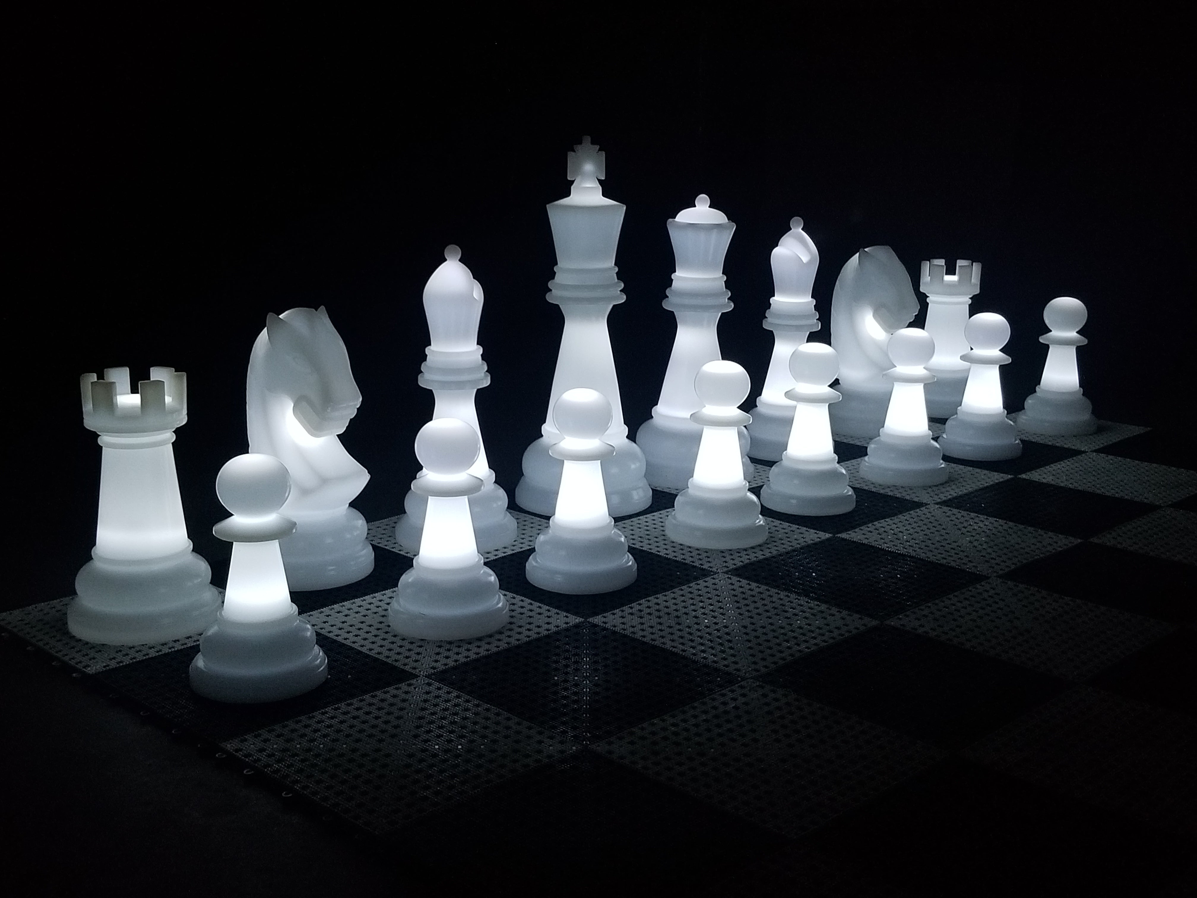 MegaChess 38 Inch Perfect Light-up LED Giant Chess Set | Three Options Available |  | GiantChessUSA