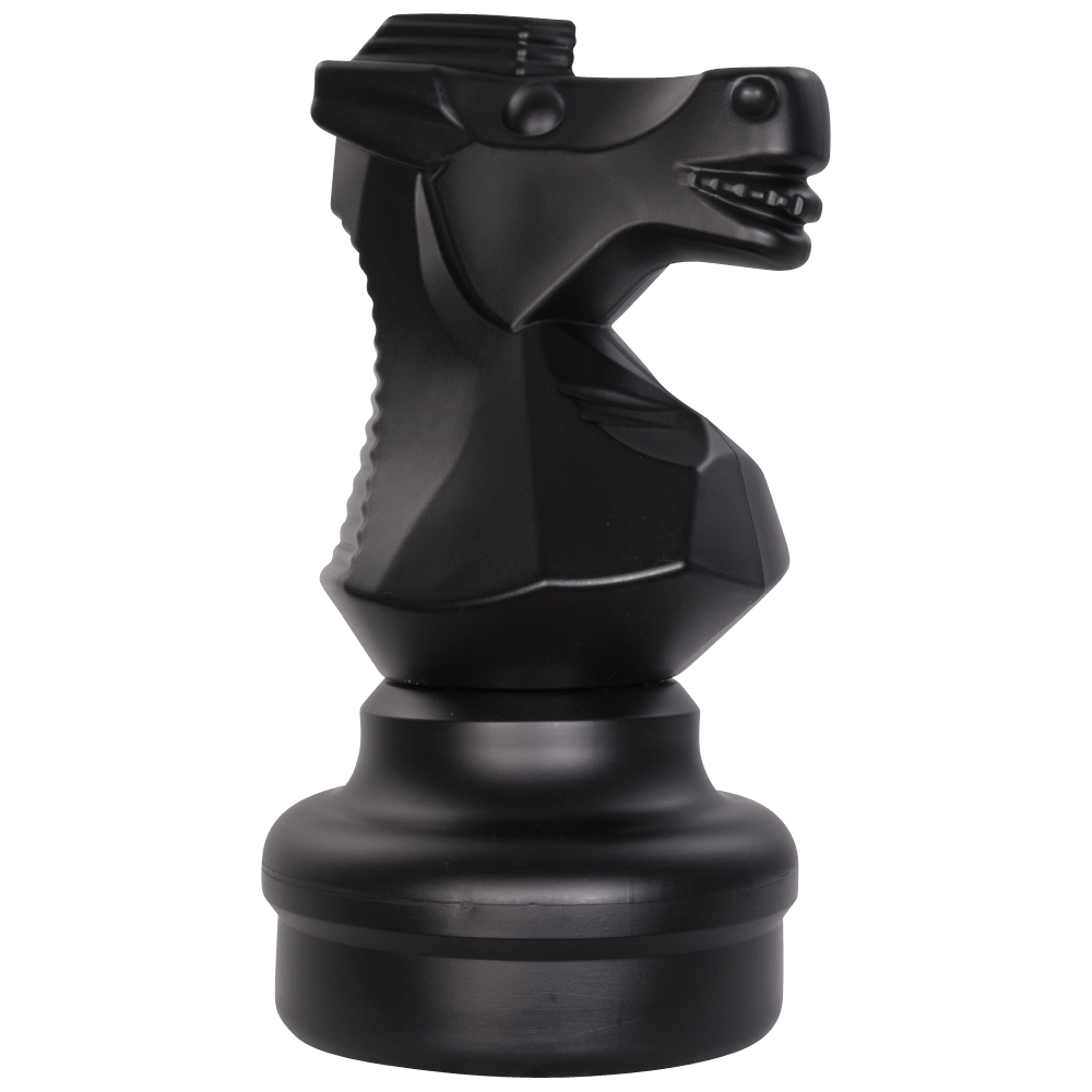 MegaChess 18 Inch Dark Plastic Knight Giant Chess Piece |  | GiantChessUSA