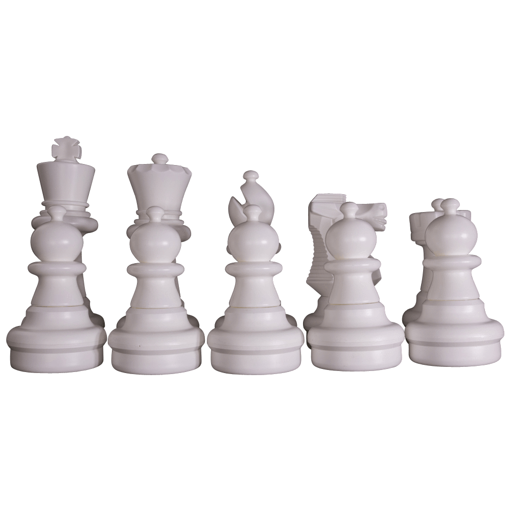 25" Chess Set - White Side Only | Giant Outdoor Chess | | GiantChessUSA