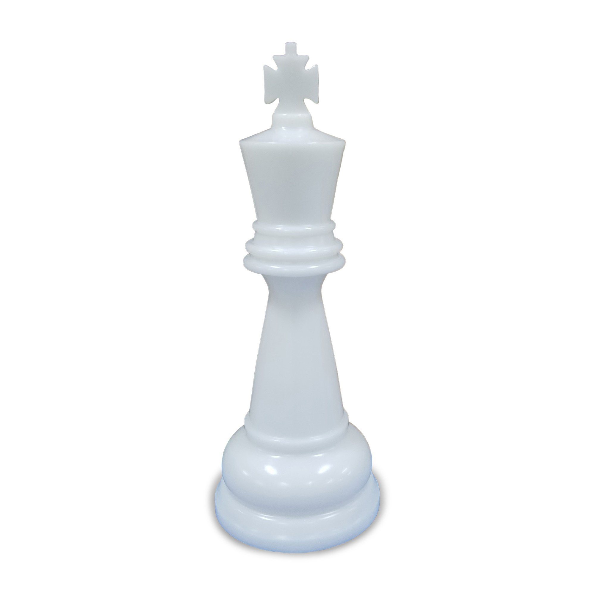 MegaChess 48 Inch White Premium Plastic King Giant Chess Piece | Default Title | GiantChessUSA