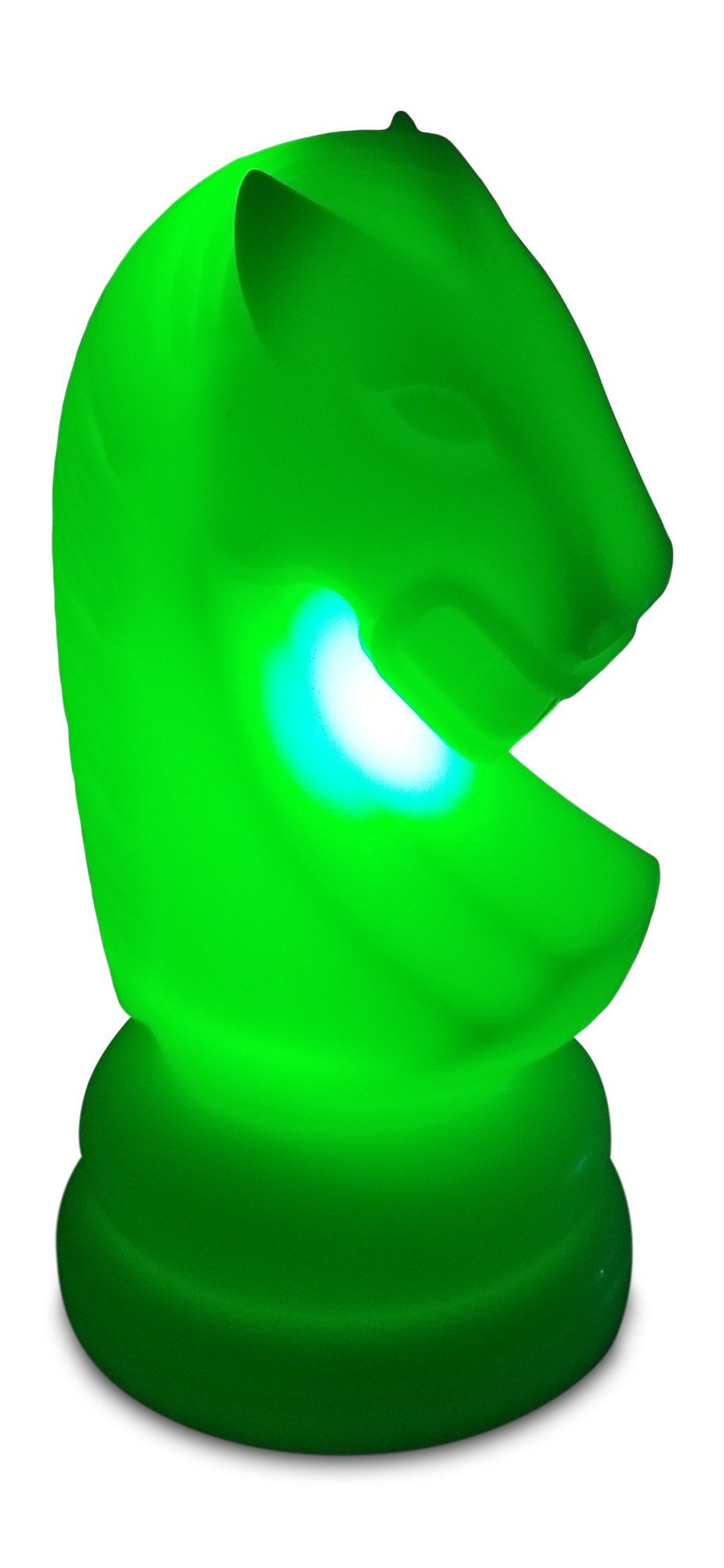 23 Inch Perfect Knight Light-Up Giant Chess Piece - Green | Giant Outdoor Chess | Default Title | GiantChessUSA