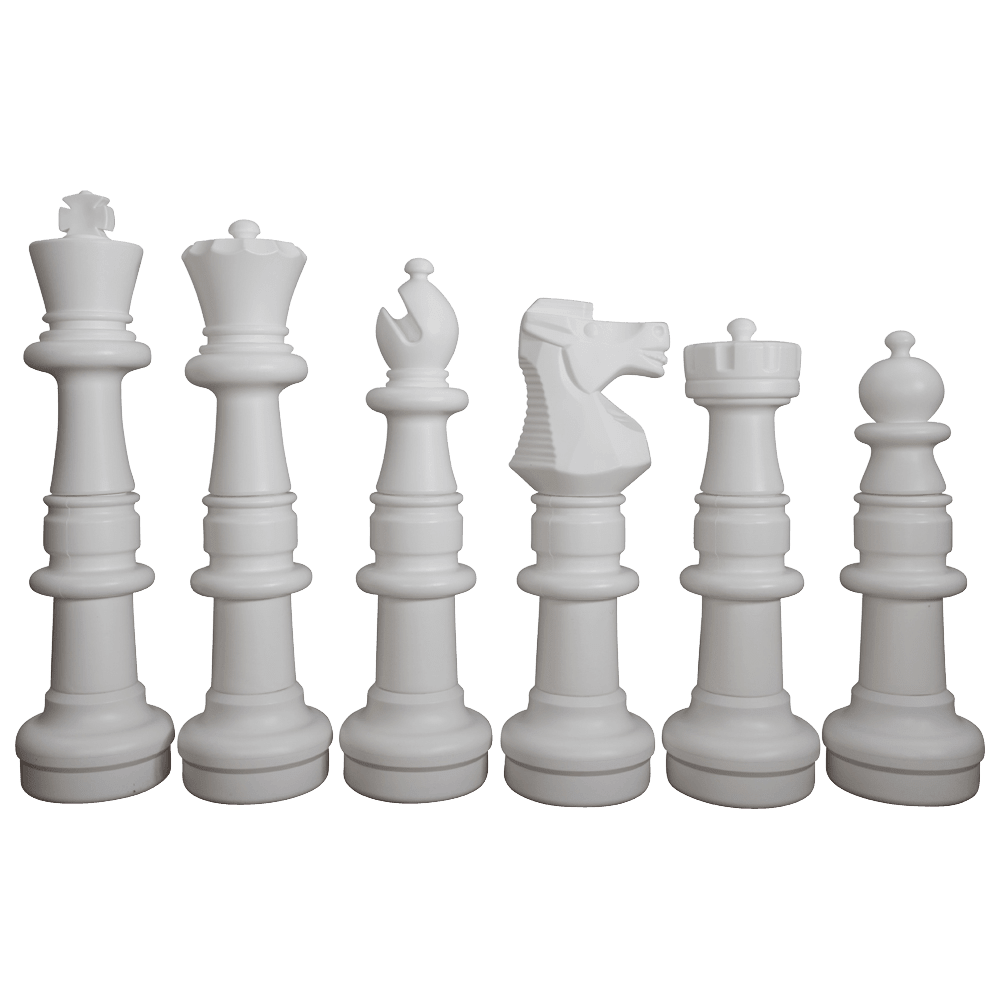 37 Inch Plastic Giant Chess Set with Commercial Grade Roll-Up Chessboard | Giant Outdoor Chess | | GiantChessUSA