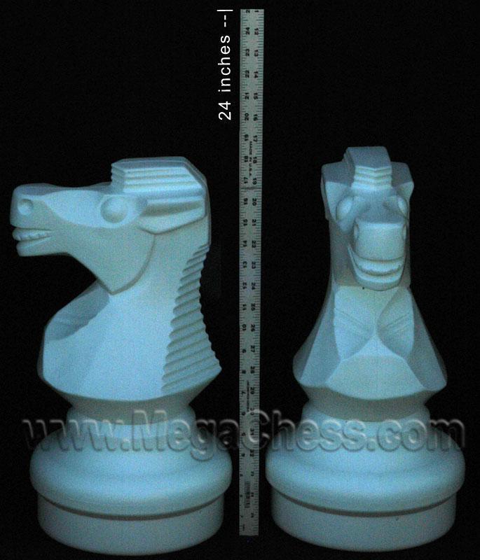 MegaChess 18 Inch Light Plastic Knight Giant Chess Piece |  | GiantChessUSA