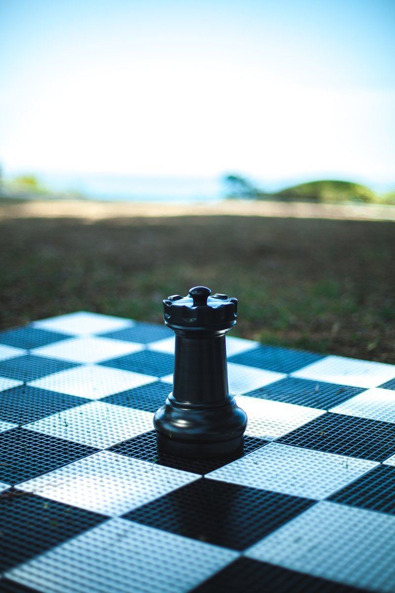 10 Inch Dark Plastic Rook Giant Chess Piece | Giant Outdoor Chess | | GiantChessUSA