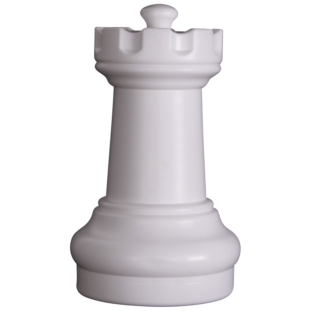 10 Inch Light Plastic Rook Giant Chess Piece | Giant Outdoor Chess | | GiantChessUSA