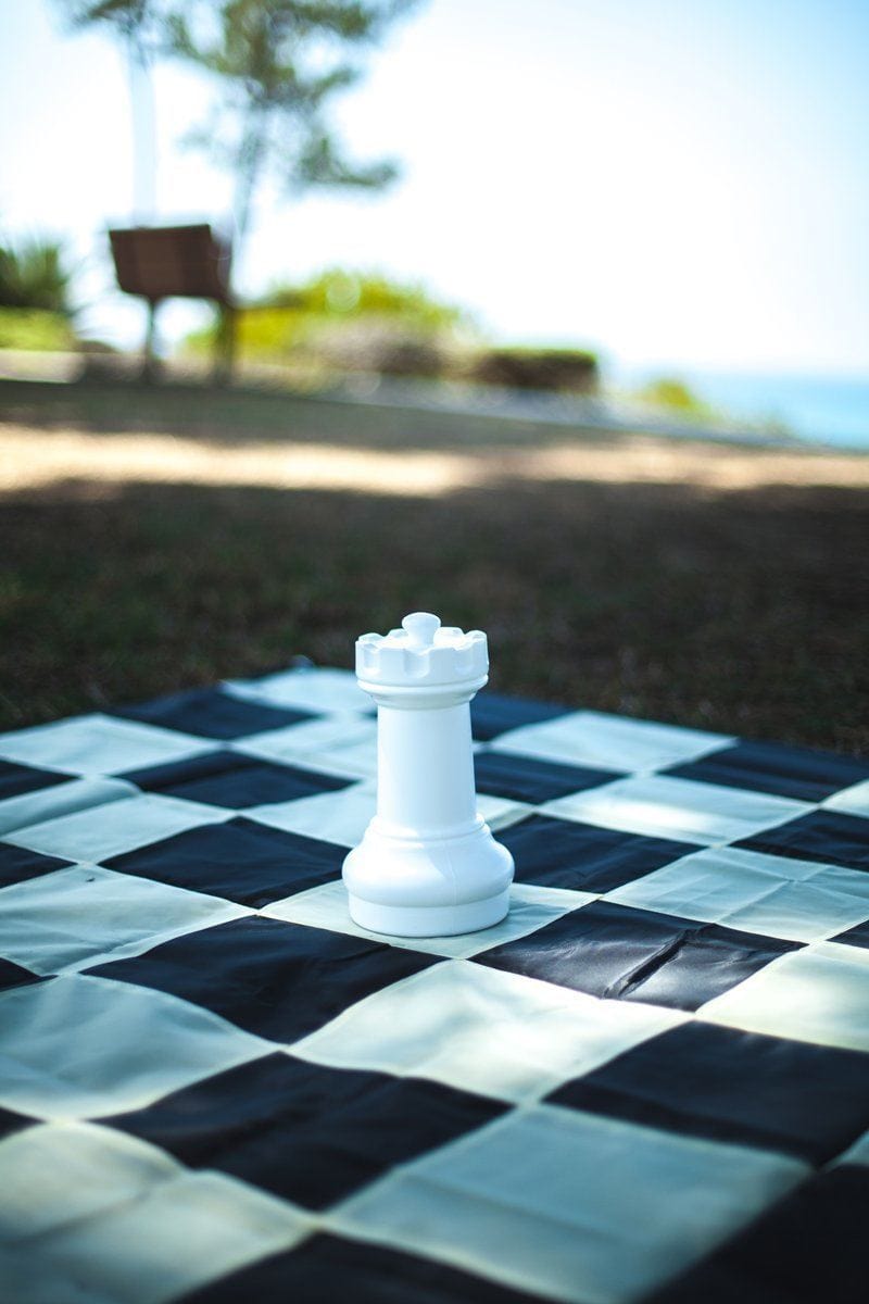 10 Inch Light Plastic Rook Giant Chess Piece | Giant Outdoor Chess | | GiantChessUSA