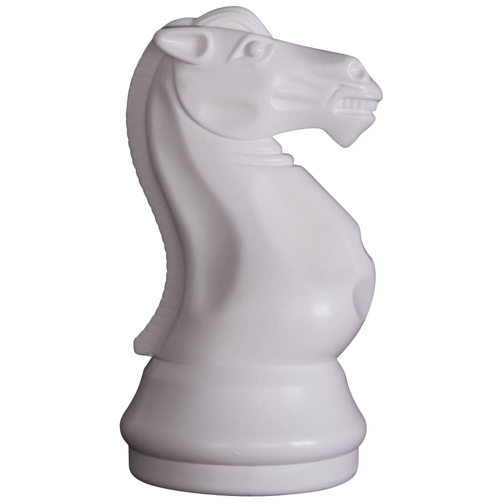 12 Inch Light Plastic Knight Giant Chess Piece | Giant Outdoor Chess | | GiantChessUSA