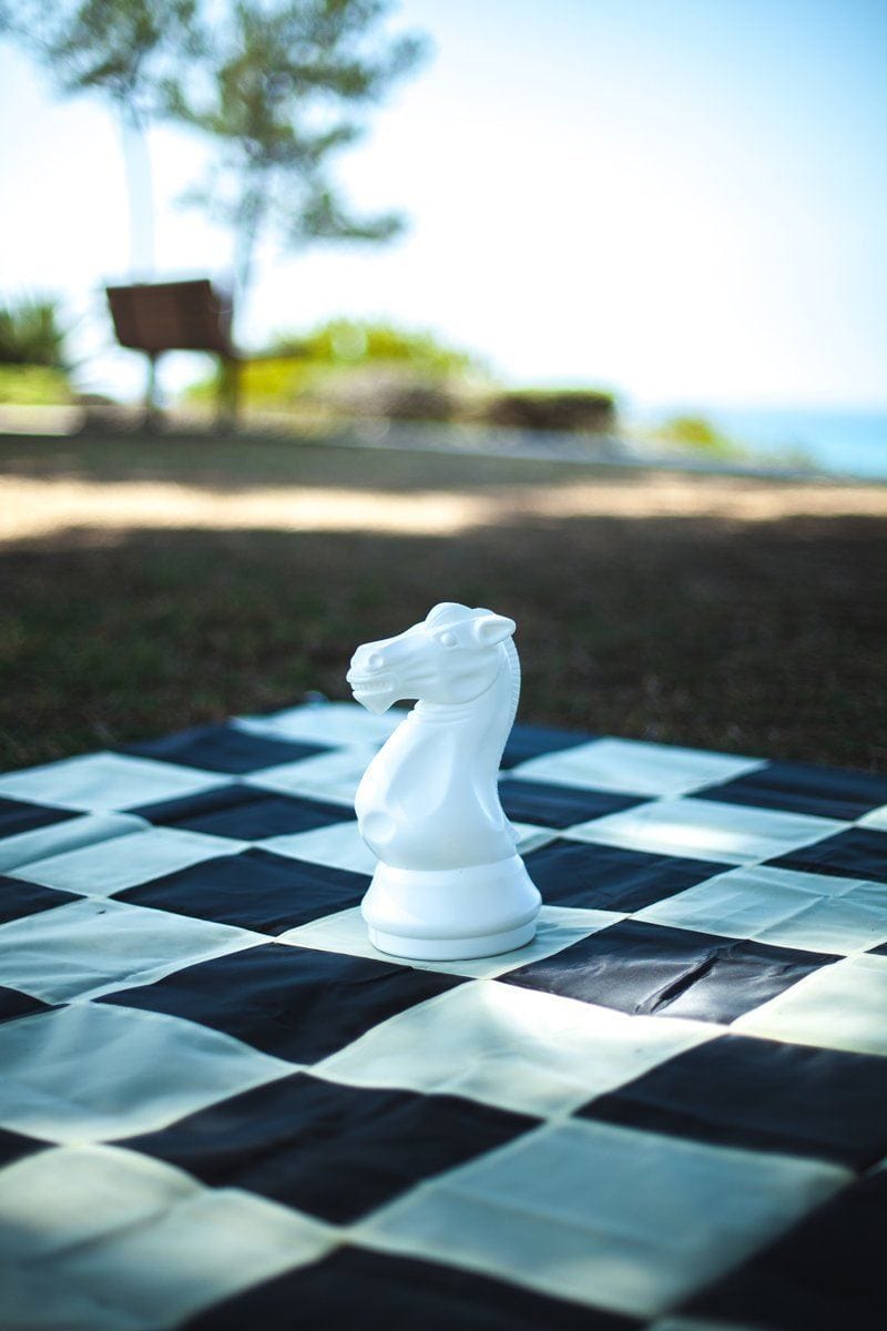 12 Inch Light Plastic Knight Giant Chess Piece | Giant Outdoor Chess | | GiantChessUSA