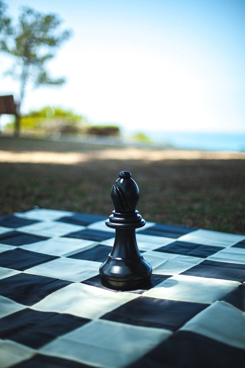 13 Inch Dark Plastic Bishop Giant Chess Piece | Giant Outdoor Chess | | GiantChessUSA