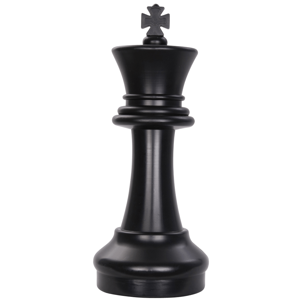 16 Inch Dark Plastic King Giant Chess Piece | Giant Outdoor Chess | | GiantChessUSA