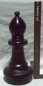 21 Inch Dark Plastic Bishop Giant Chess Piece | Giant Outdoor Chess | | GiantChessUSA