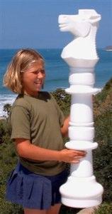 42 Inch Light Plastic Knight Giant Chess Piece | Giant Outdoor Chess | | GiantChessUSA