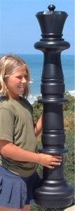 47 Inch Dark Plastic Queen Giant Chess Piece | Giant Outdoor Chess | | GiantChessUSA