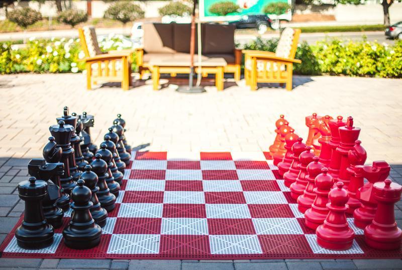 Custom 25 Inch Plastic Giant Chess Set | Giant Outdoor Chess | | GiantChessUSA