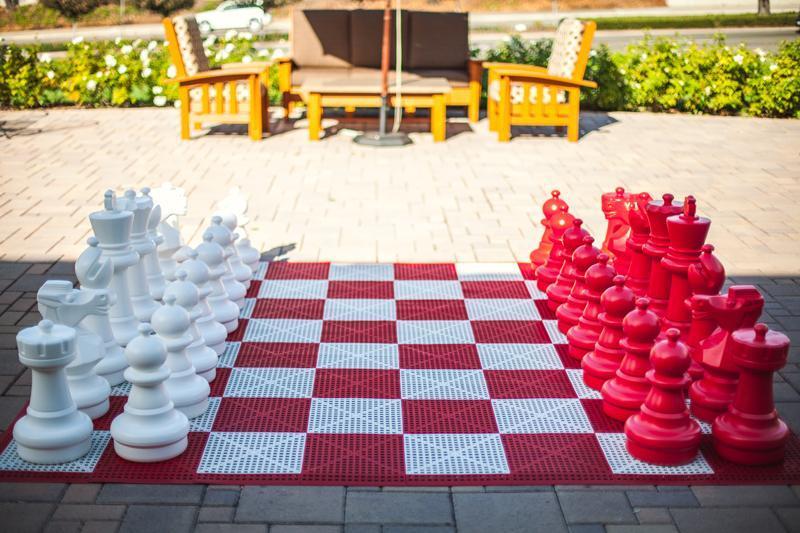 Custom 25 Inch Plastic Giant Chess Set | Giant Outdoor Chess | | GiantChessUSA