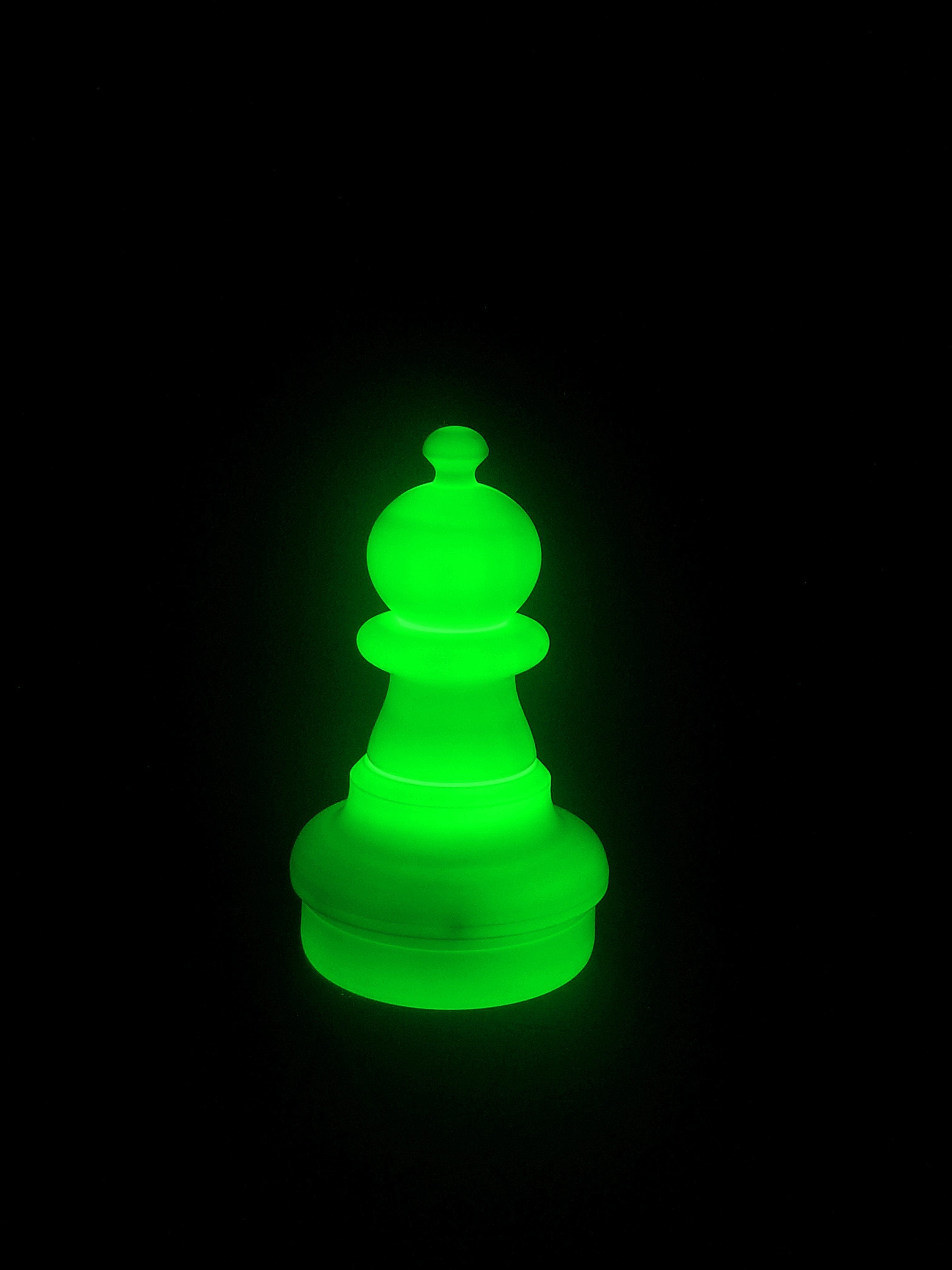 16 Inch LED Pawn Individual Plastic Chess Piece - Green | Giant Outdoor Chess | | GiantChessUSA