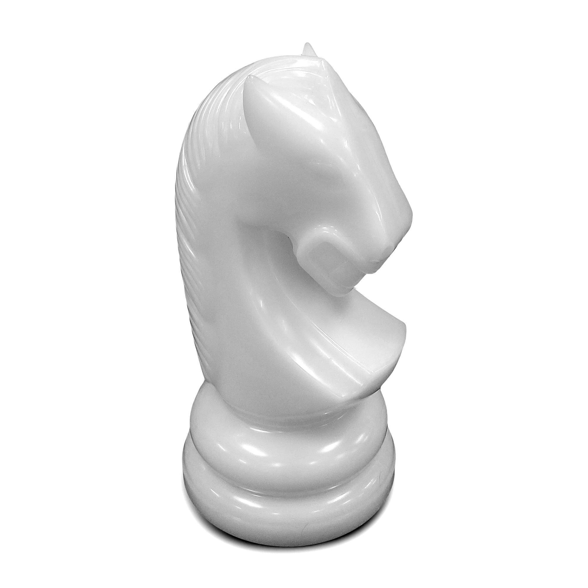 17 Inch White Perfect Knight Giant Chess Piece | Giant Outdoor Chess | | GiantChessUSA