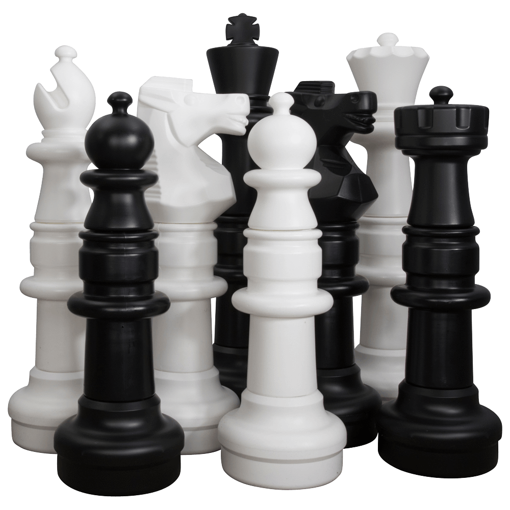 37 Inch Plastic Giant Chess Set with Plastic Board | Giant Outdoor Chess | | GiantChessUSA