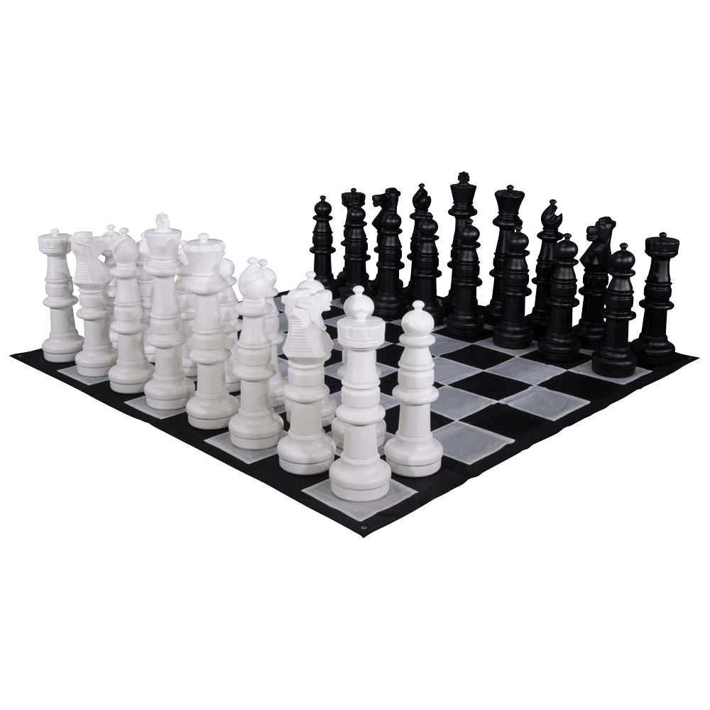 MegaChess 37 Inch Plastic Giant Chess Set with Nylon Mat | Default Title | GiantChessUSA