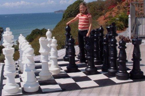 MegaChess 37 Inch Plastic Giant Chess Set with Nylon Mat | | GiantChessUSA