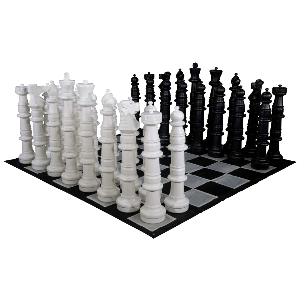 MegaChess 49 Inch Plastic Giant Chess Set with Nylon Mat | Default Title | GiantChessUSA