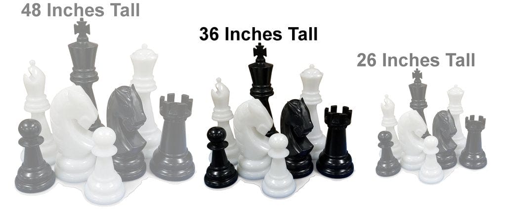 Personalized 38 Inch Perfect Giant Chess Set | Giant Outdoor Chess | | GiantChessUSA