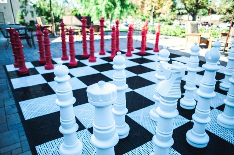 Personalized 49 Inch Plastic Giant Chess Set | Giant Outdoor Chess | | GiantChessUSA