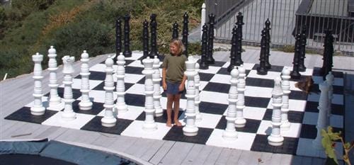 Personalized 49 Inch Plastic Giant Chess Set | Giant Outdoor Chess | | GiantChessUSA