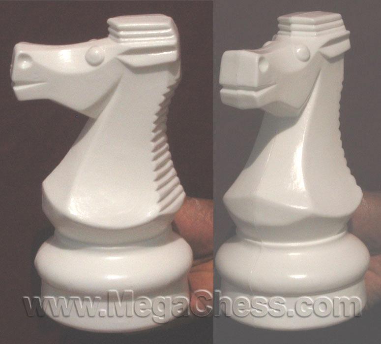 MegaChess 9 Inch Light Plastic Knight Giant Chess Piece |  | GiantChessUSA